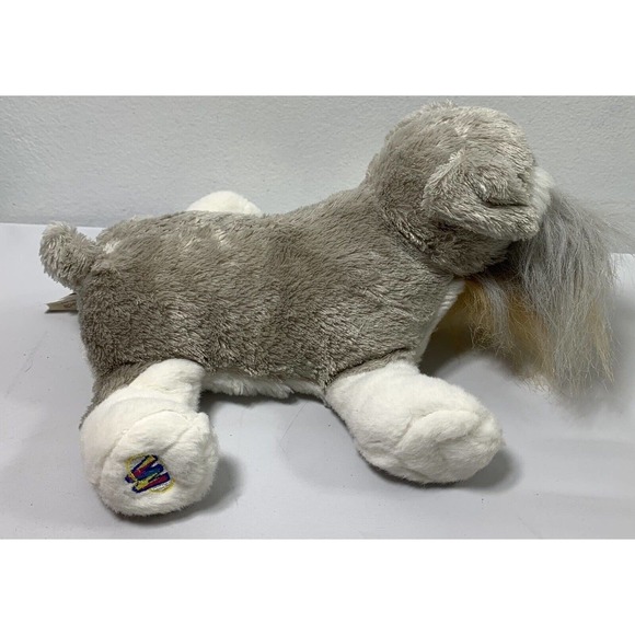 Ganz Webkinz Schnauzer Plush Puppy Dog Gray White Stuffed Animal Toy No Code - Picture 2 of 11